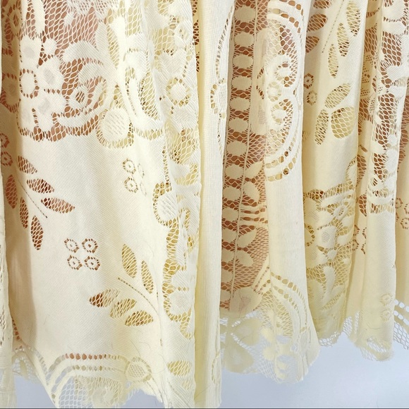 Free People Cream Lovers Folk Song Lace Dress - Picture 12 of 15